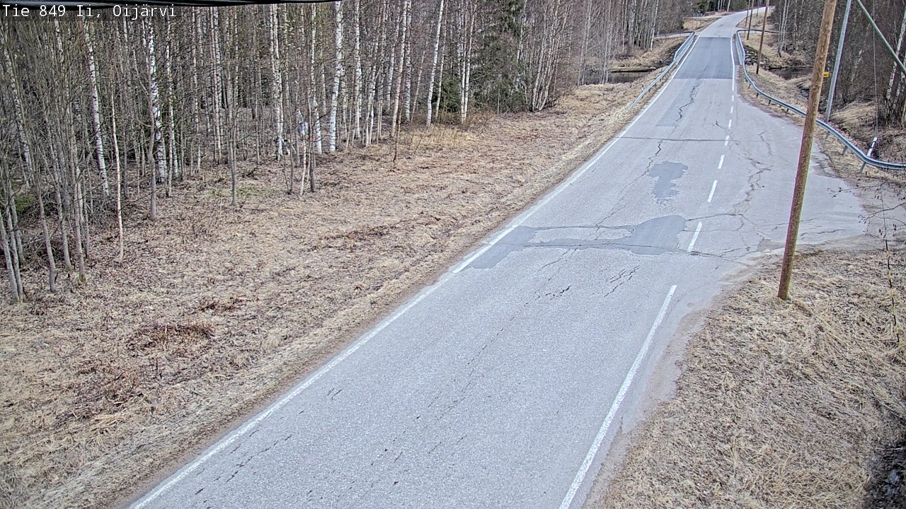 Weather Camera Image Road 849 Ii Oijärvi, Ii, Pohjois-Pohjanmaa