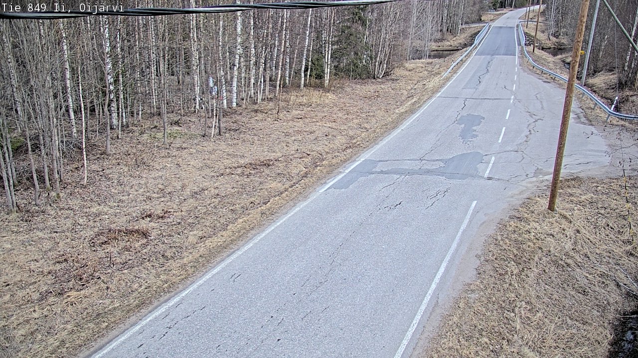 Weather Camera Image Road 849 Ii Oijärvi, Ii, Pohjois-Pohjanmaa