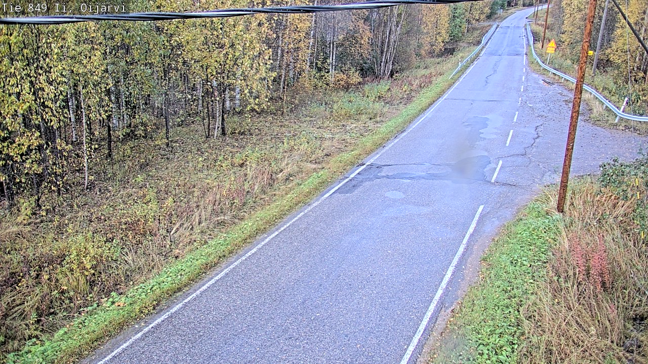 Weather Camera Image Road 849 Ii Oijärvi, Ii, Pohjois-Pohjanmaa