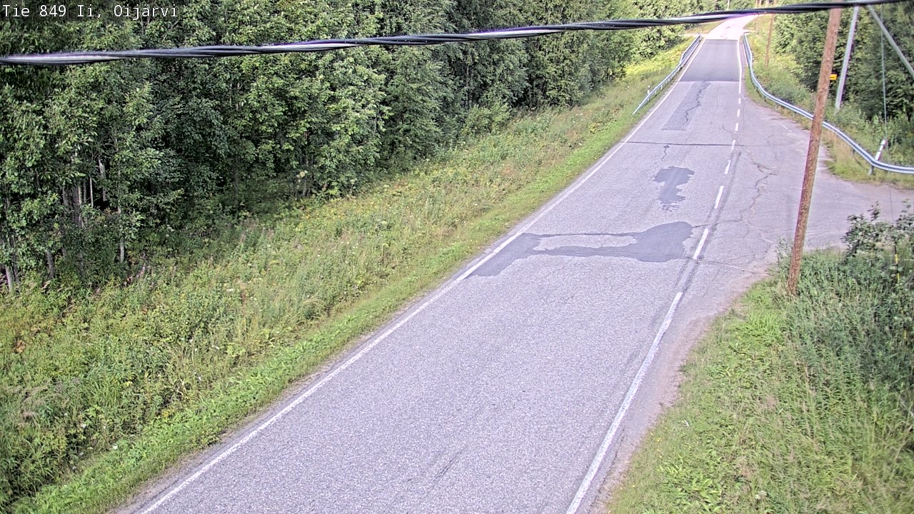 Weather Camera Image Road 849 Ii Oijärvi, Ii, Pohjois-Pohjanmaa