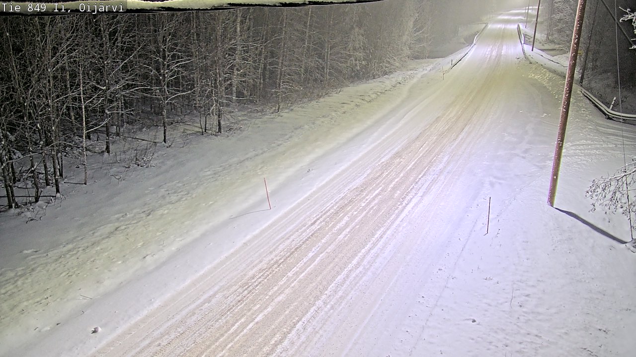 Weather Camera Image Väg 849 Ijo Oijärvi, Ii, Pohjois-Pohjanmaa