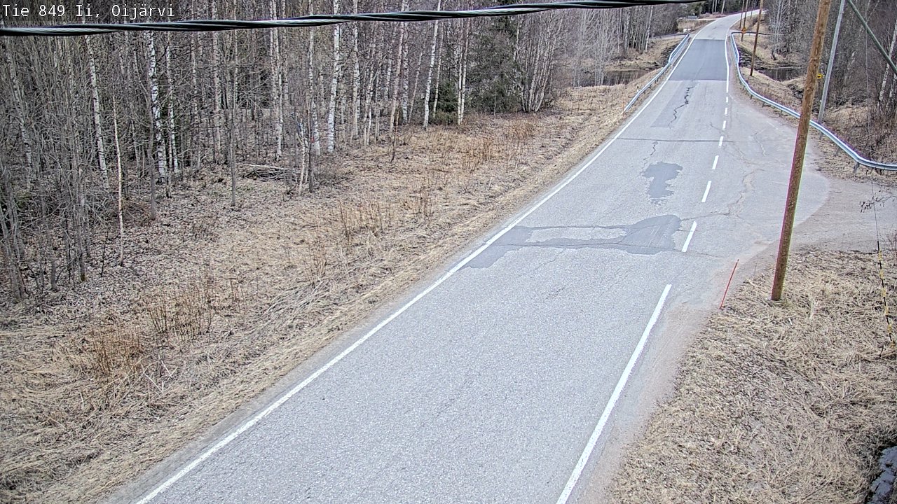 Weather Camera Image Road 849 Ii Oijärvi, Ii, Pohjois-Pohjanmaa