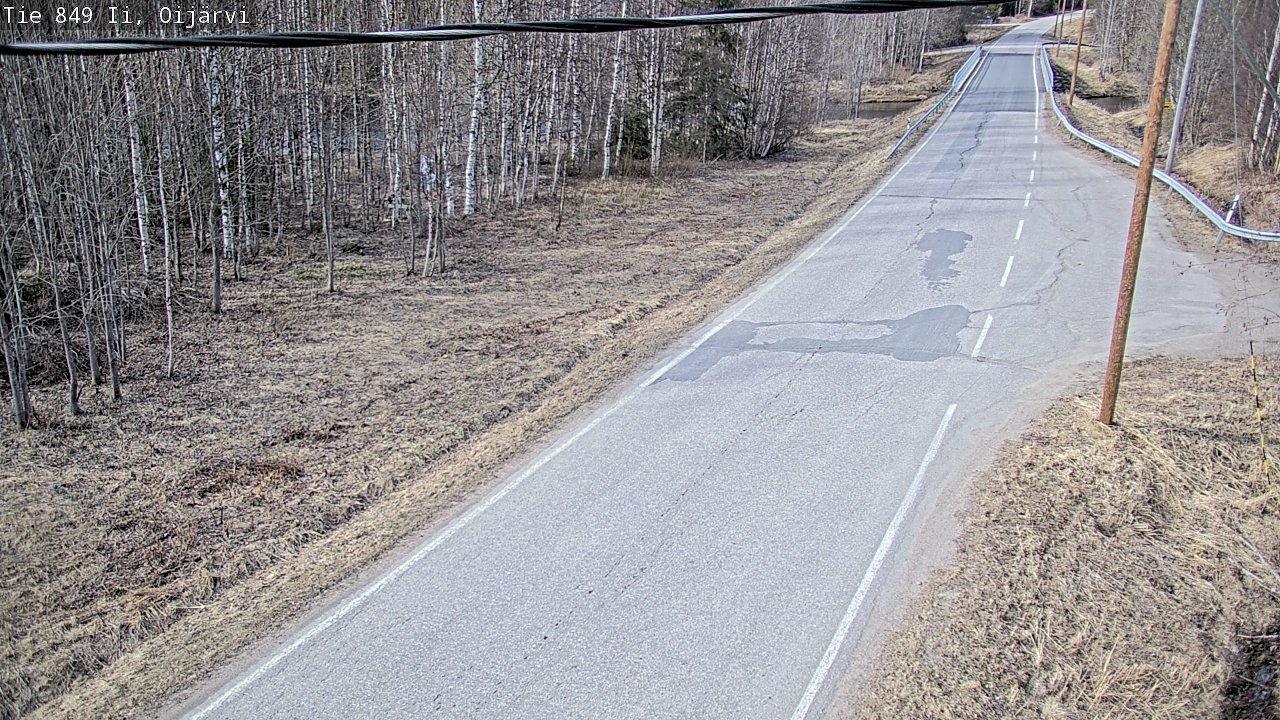 Weather Camera Image Road 849 Ii Oijärvi, Ii, Pohjois-Pohjanmaa