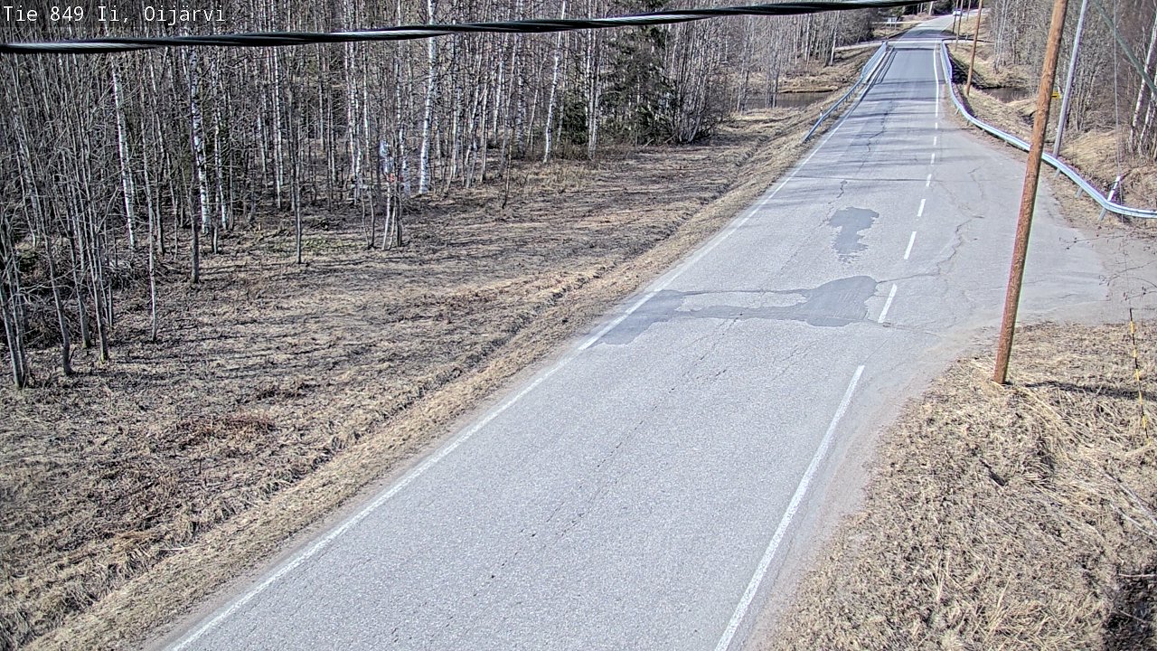 Weather Camera Image Road 849 Ii Oijärvi, Ii, Pohjois-Pohjanmaa