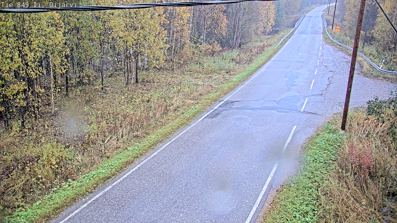 Weather Camera Image Road 849 Ii Oijärvi, Ii, Pohjois-Pohjanmaa