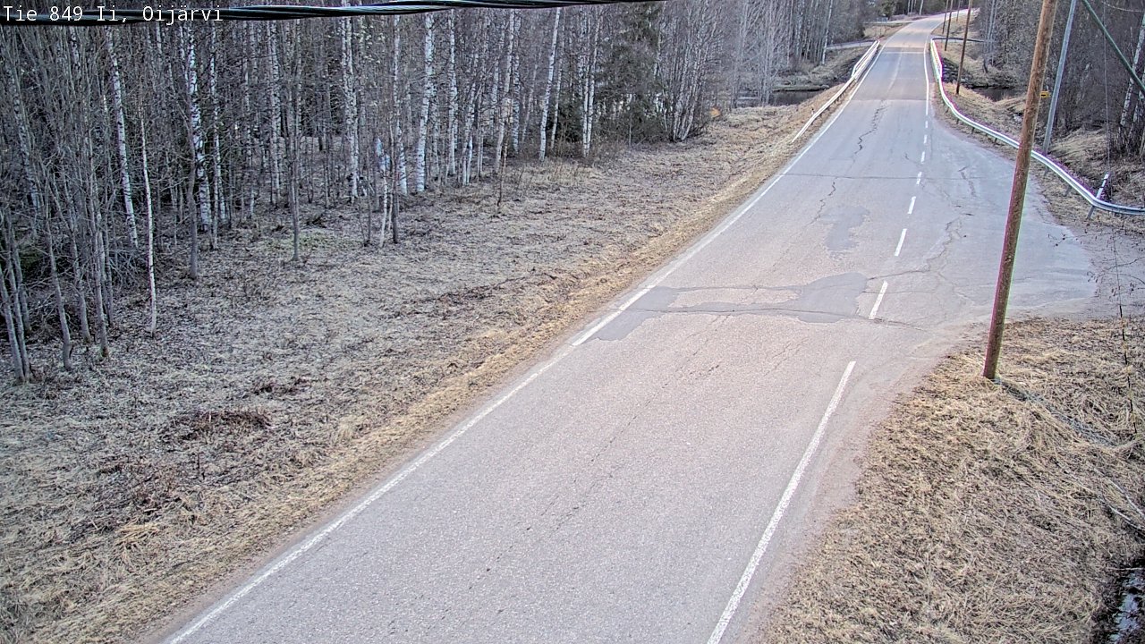 Weather Camera Image Road 849 Ii Oijärvi, Ii, Pohjois-Pohjanmaa