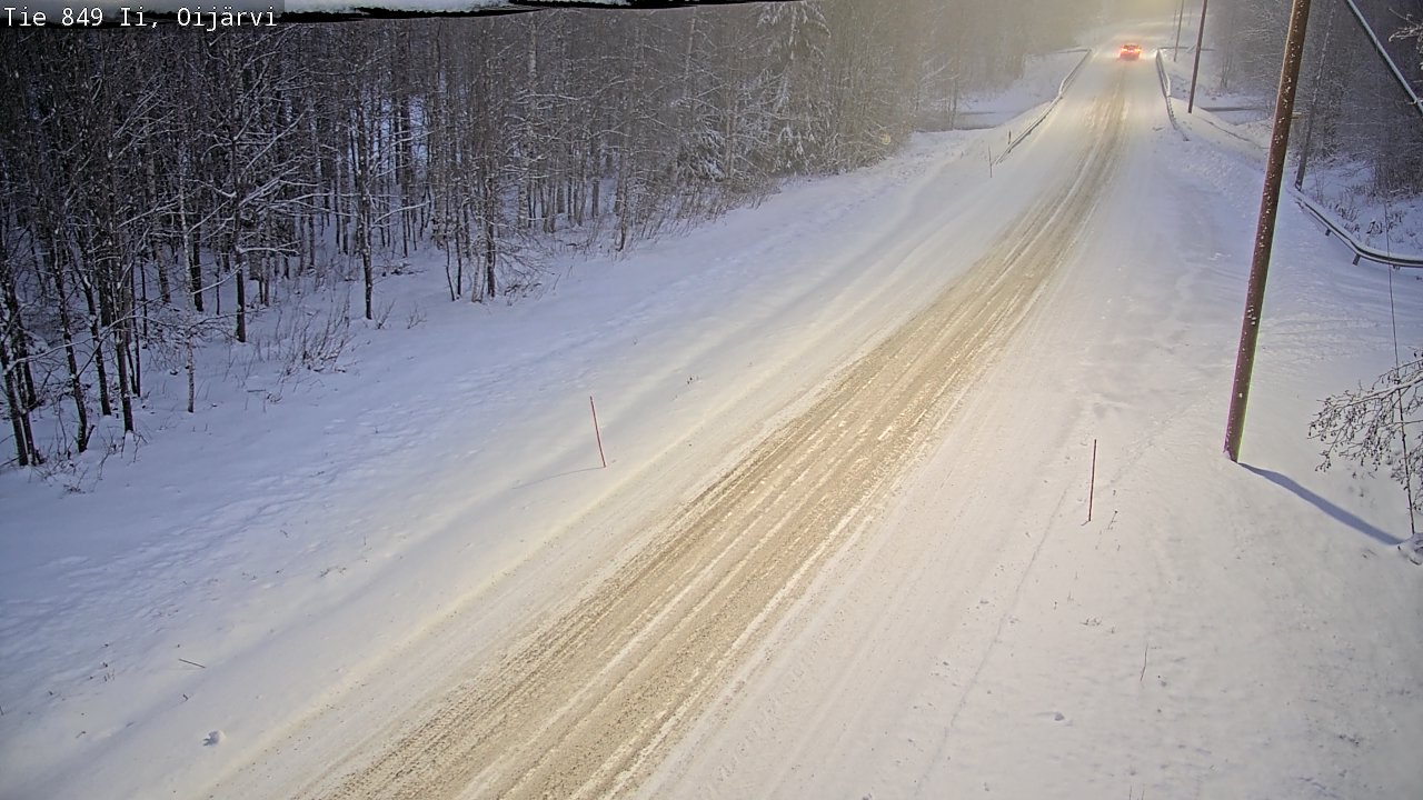 Weather Camera Image Väg 849 Ijo Oijärvi, Ii, Pohjois-Pohjanmaa