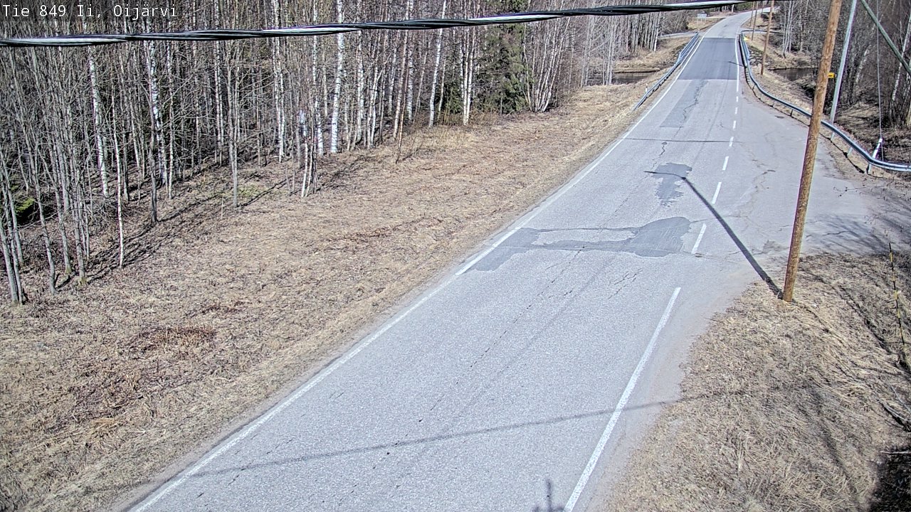 Weather Camera Image Road 849 Ii Oijärvi, Ii, Pohjois-Pohjanmaa