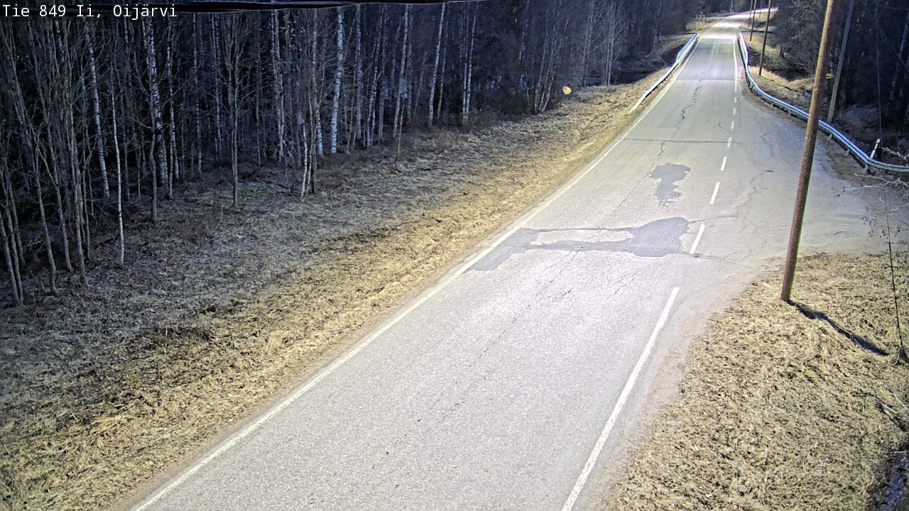 Weather Camera Image Road 849 Ii Oijärvi, Ii, Pohjois-Pohjanmaa