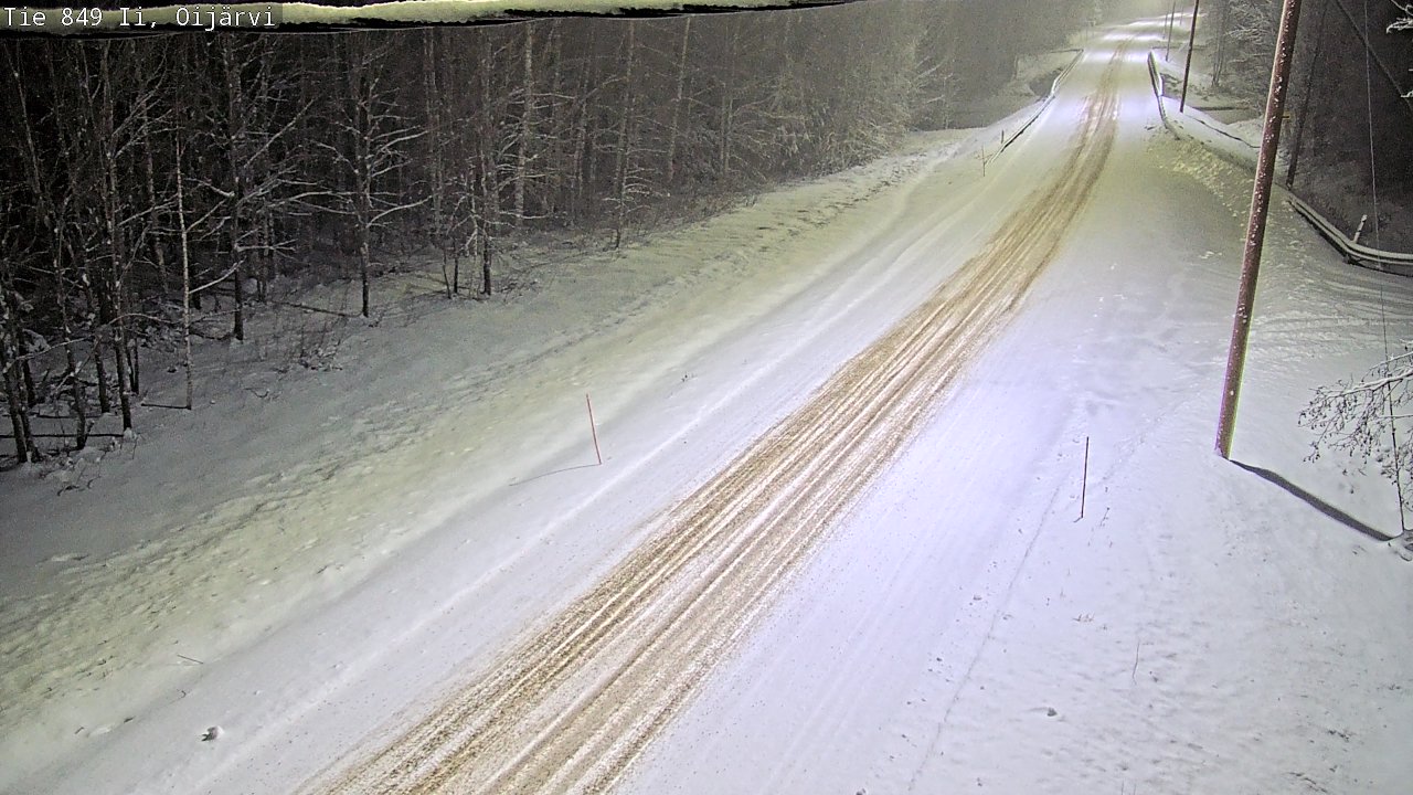 Weather Camera Image Väg 849 Ijo Oijärvi, Ii, Pohjois-Pohjanmaa