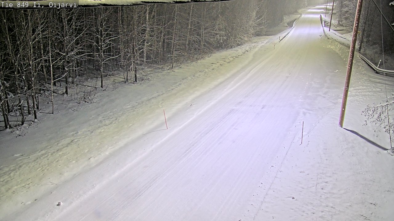 Weather Camera Image Väg 849 Ijo Oijärvi, Ii, Pohjois-Pohjanmaa