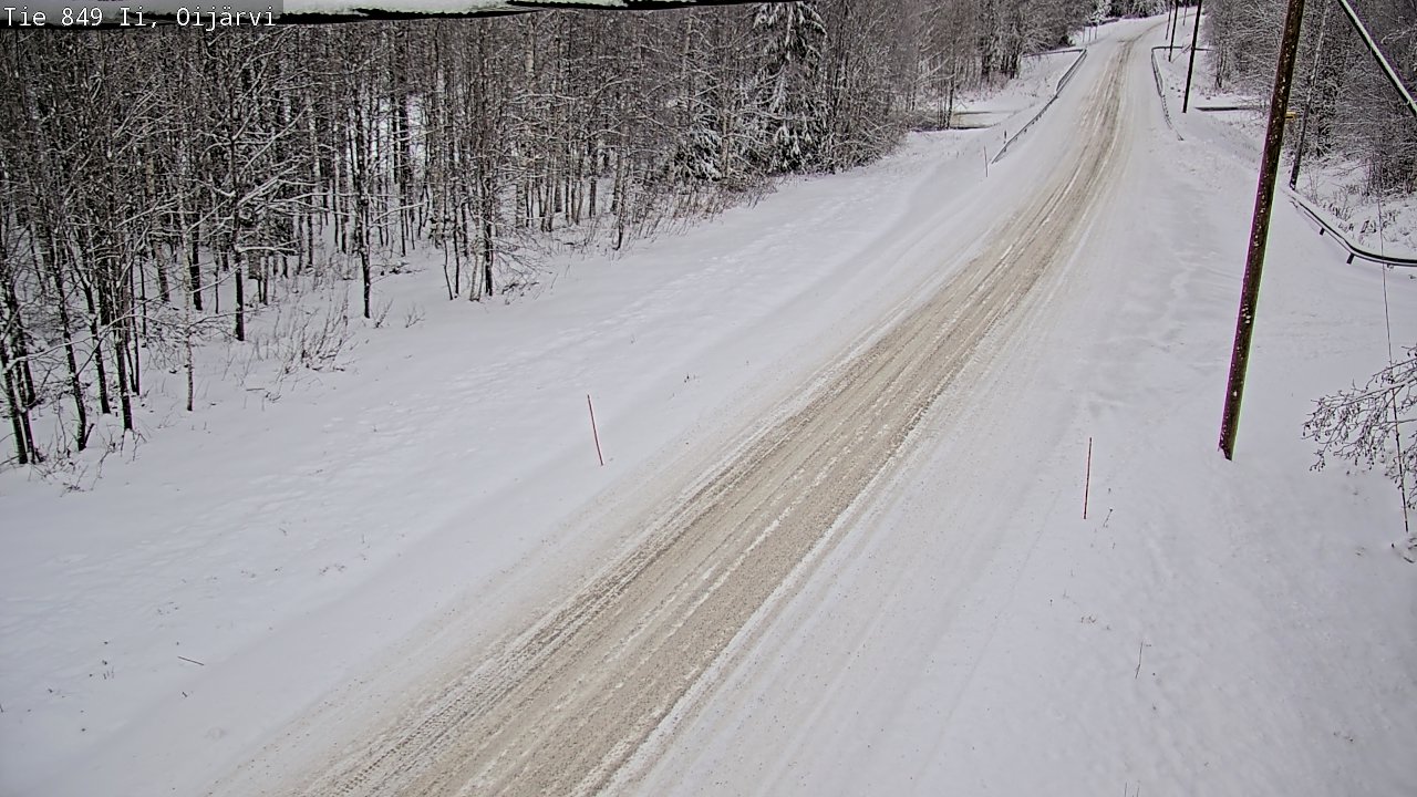 Weather Camera Image Väg 849 Ijo Oijärvi, Ii, Pohjois-Pohjanmaa