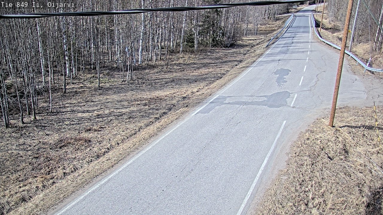 Weather Camera Image Road 849 Ii Oijärvi, Ii, Pohjois-Pohjanmaa