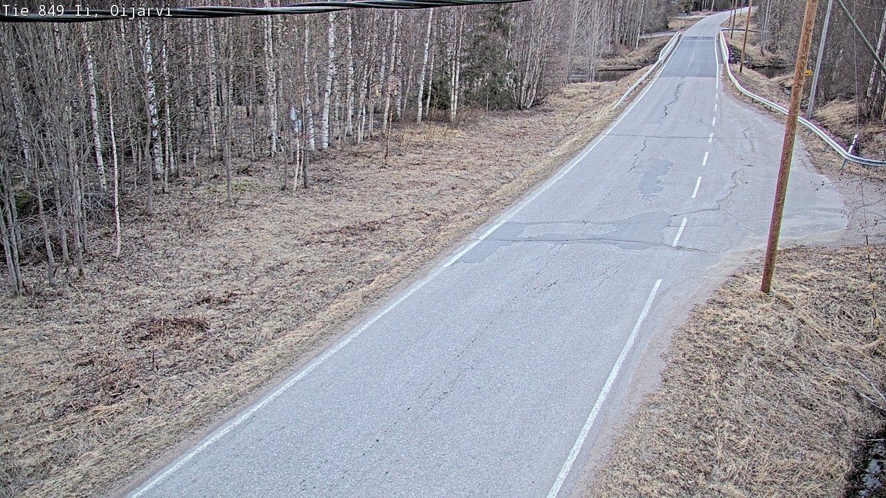 Weather Camera Image Road 849 Ii Oijärvi, Ii, Pohjois-Pohjanmaa