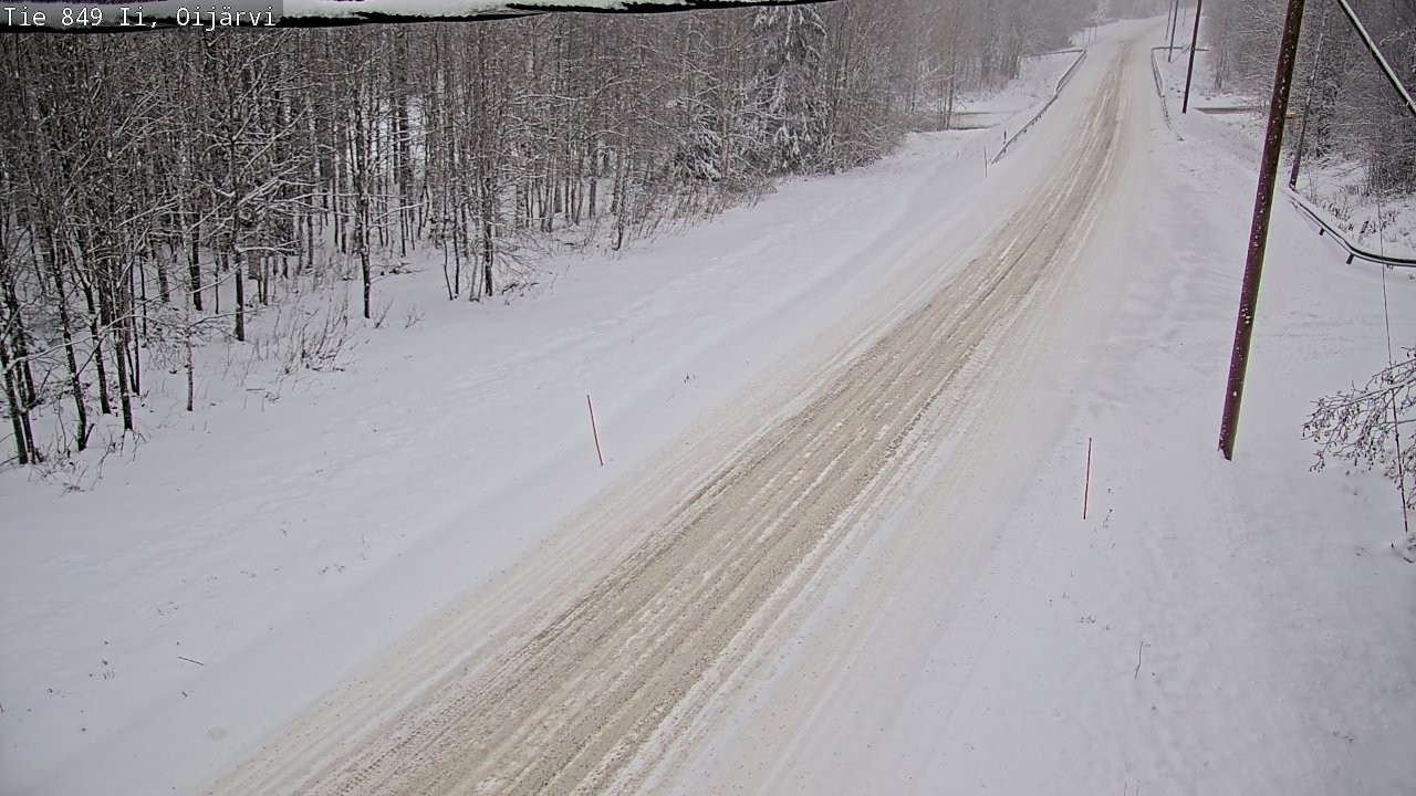 Weather Camera Image Väg 849 Ijo Oijärvi, Ii, Pohjois-Pohjanmaa