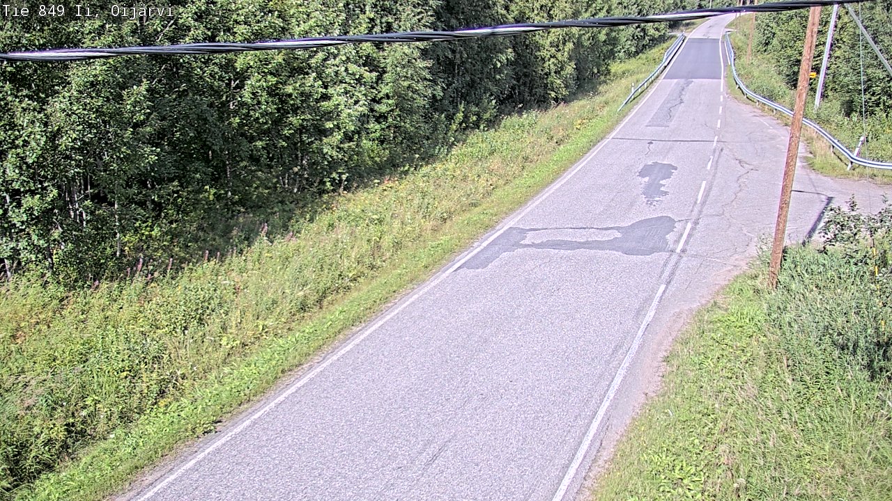 Weather Camera Image Road 849 Ii Oijärvi, Ii, Pohjois-Pohjanmaa