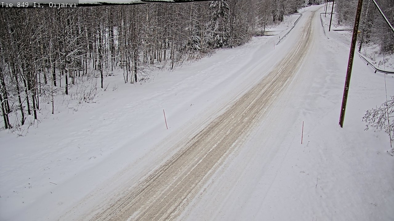 Weather Camera Image Väg 849 Ijo Oijärvi, Ii, Pohjois-Pohjanmaa