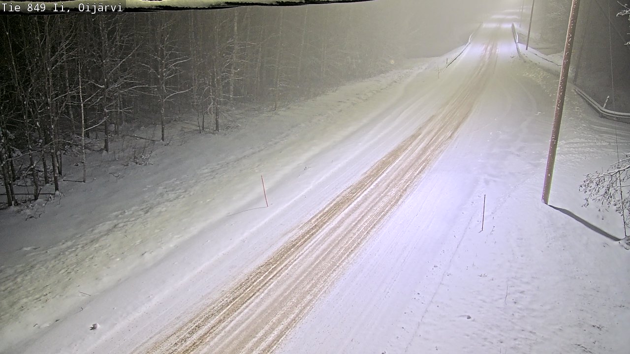 Weather Camera Image Väg 849 Ijo Oijärvi, Ii, Pohjois-Pohjanmaa
