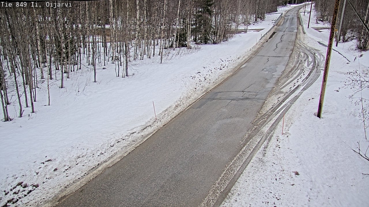 Weather Camera Image Väg 849 Ijo Oijärvi, Ii, Pohjois-Pohjanmaa