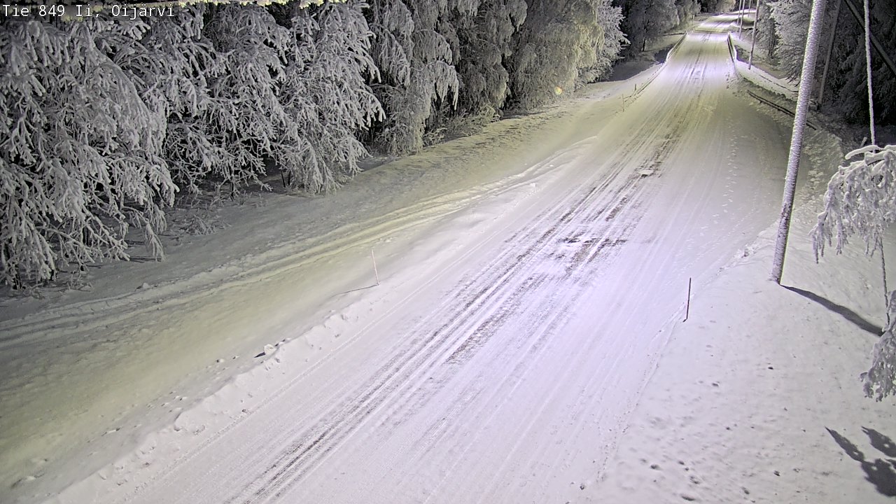 Weather Camera Image Road 849 Ii Oijärvi, Ii, Pohjois-Pohjanmaa