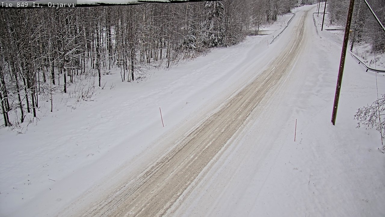 Weather Camera Image Väg 849 Ijo Oijärvi, Ii, Pohjois-Pohjanmaa