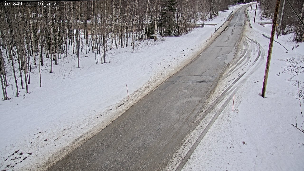 Weather Camera Image Road 849 Ii Oijärvi, Ii, Pohjois-Pohjanmaa