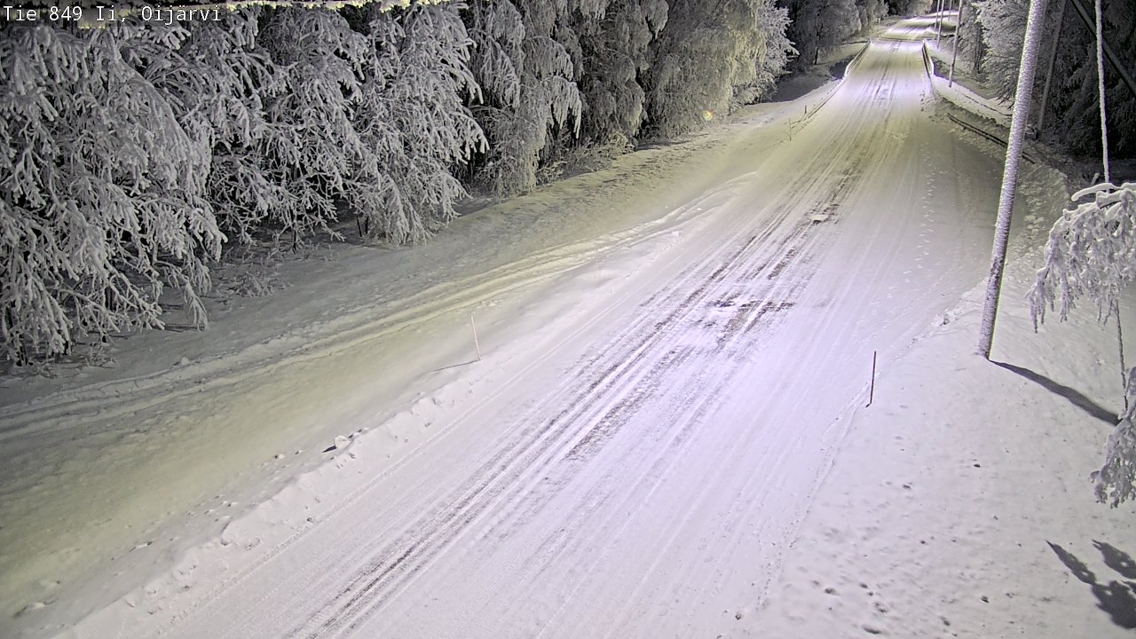 Weather Camera Image Road 849 Ii Oijärvi, Ii, Pohjois-Pohjanmaa