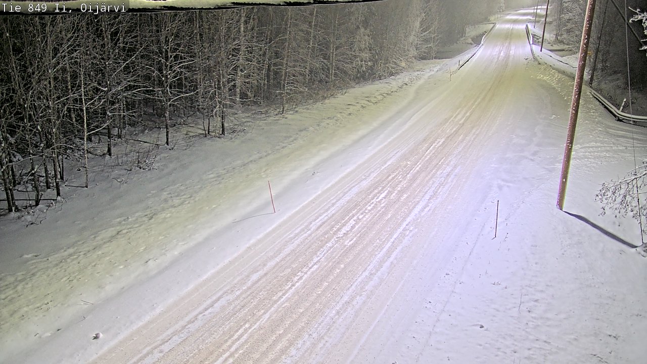 Weather Camera Image Väg 849 Ijo Oijärvi, Ii, Pohjois-Pohjanmaa