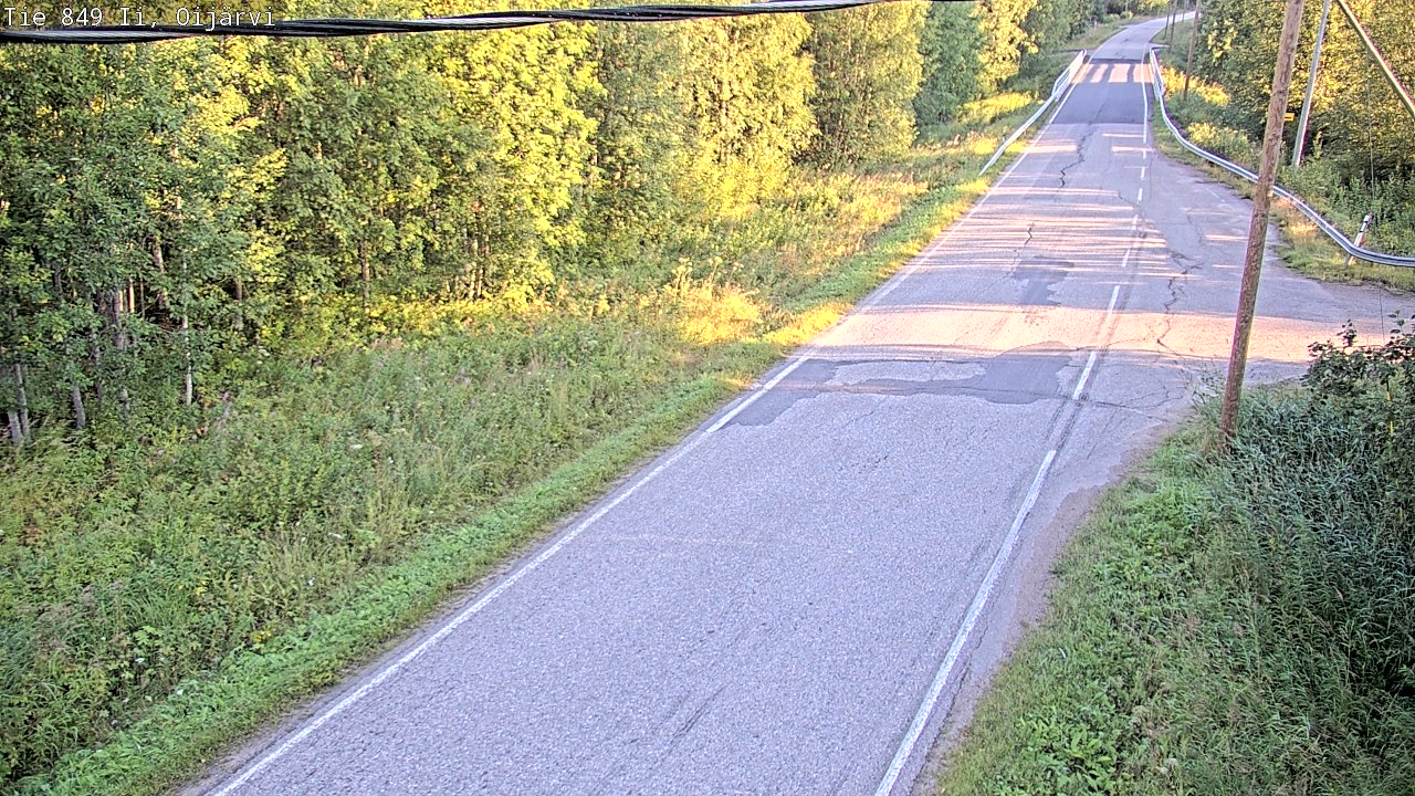 Weather Camera Image Road 849 Ii Oijärvi, Ii, Pohjois-Pohjanmaa
