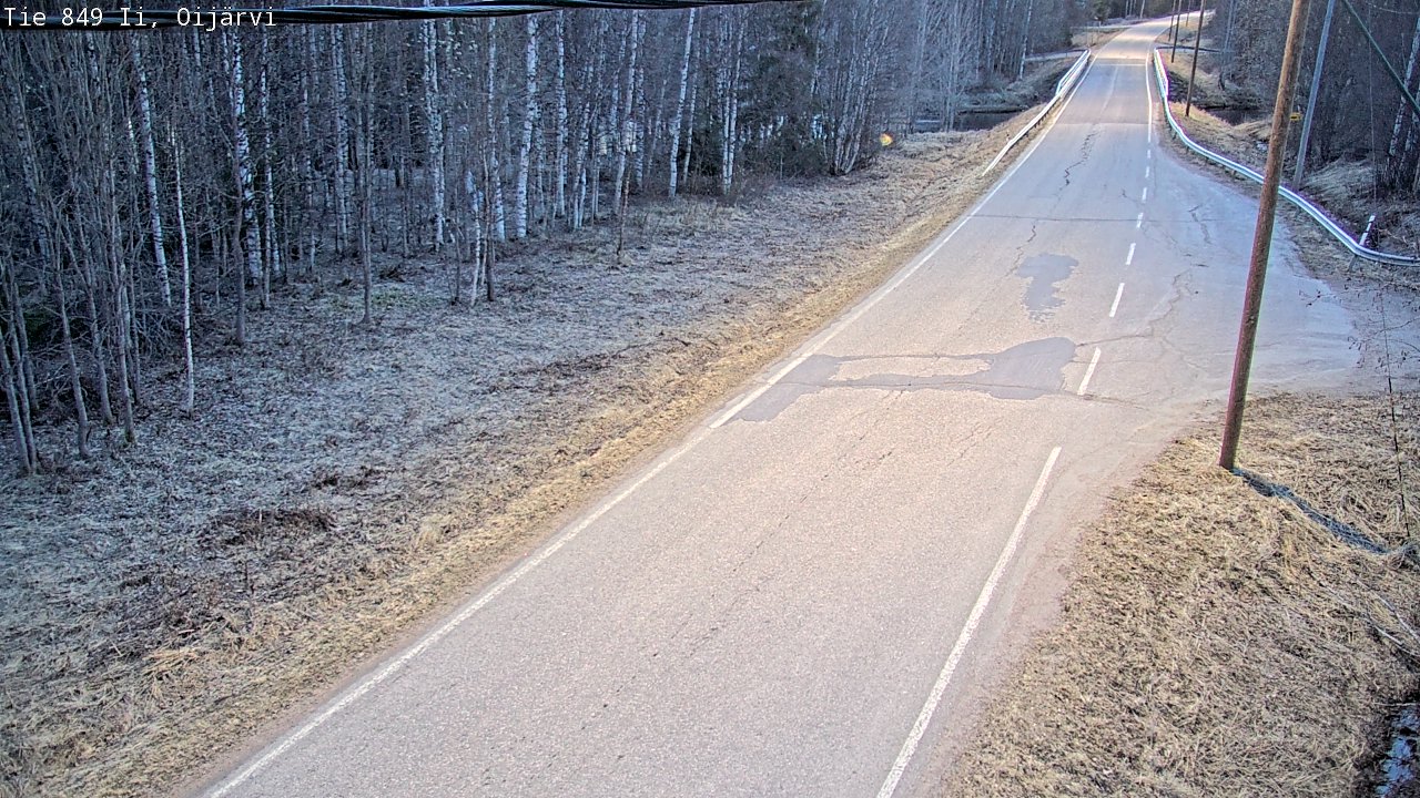 Weather Camera Image Road 849 Ii Oijärvi, Ii, Pohjois-Pohjanmaa