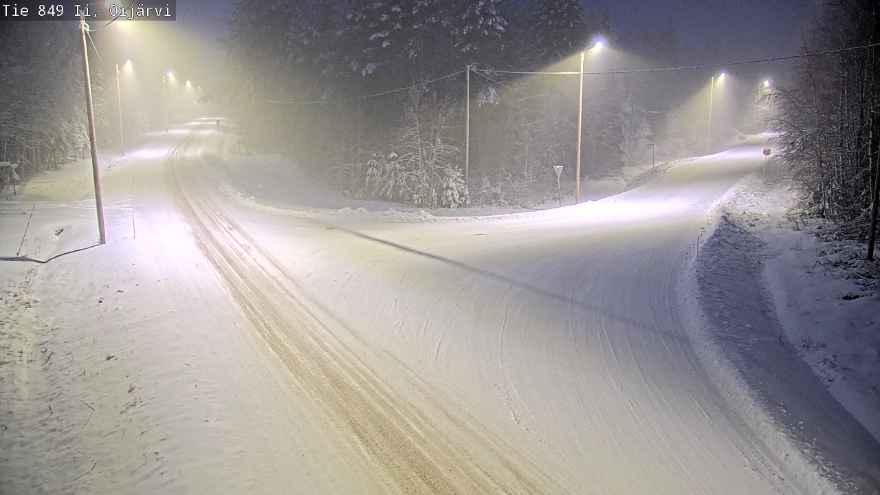 Weather Camera Image Väg 849 Ijo Oijärvi, Ii, Pohjois-Pohjanmaa