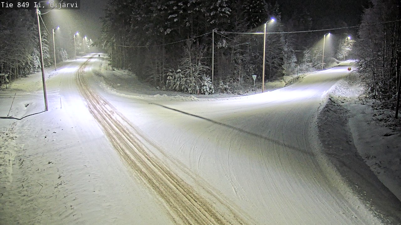 Weather Camera Image Väg 849 Ijo Oijärvi, Ii, Pohjois-Pohjanmaa