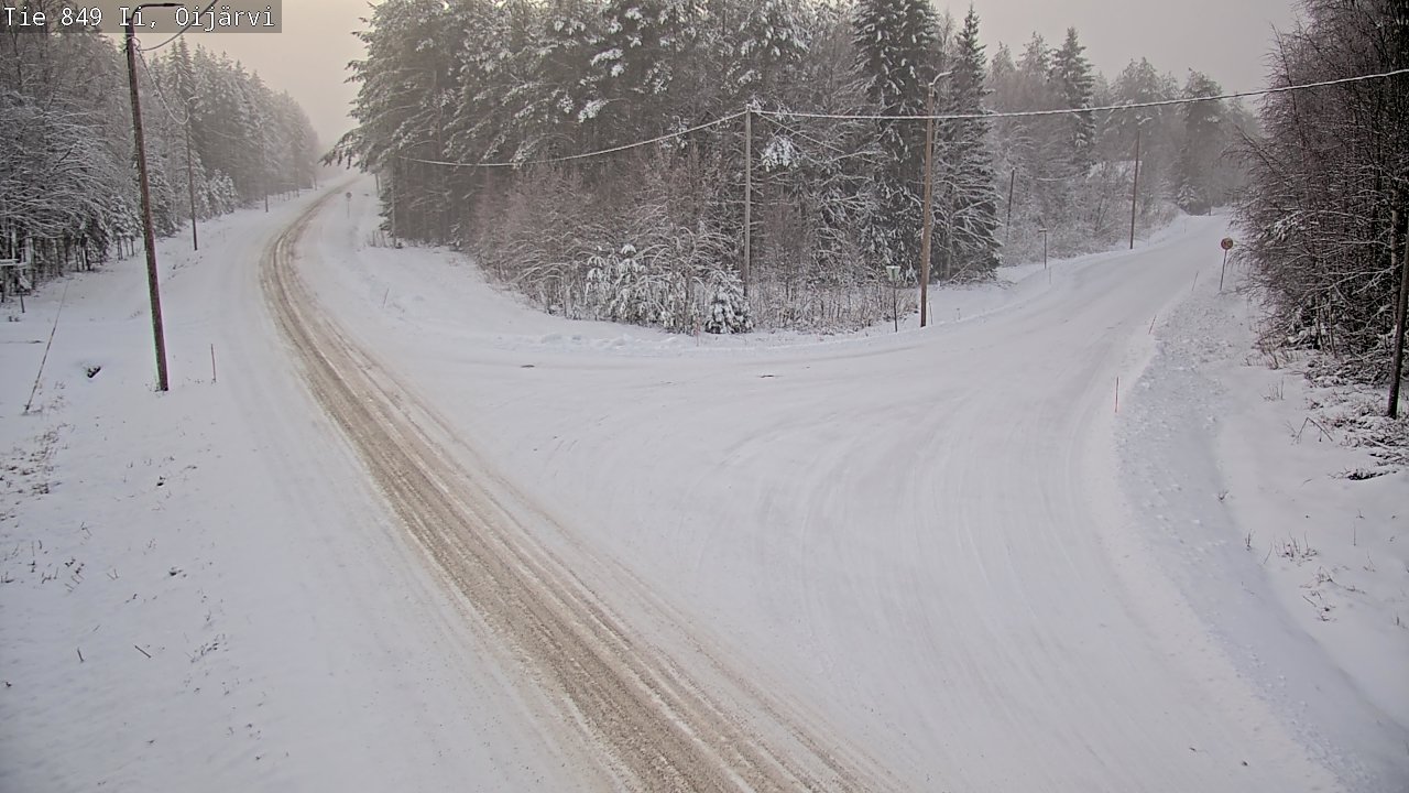Weather Camera Image Väg 849 Ijo Oijärvi, Ii, Pohjois-Pohjanmaa