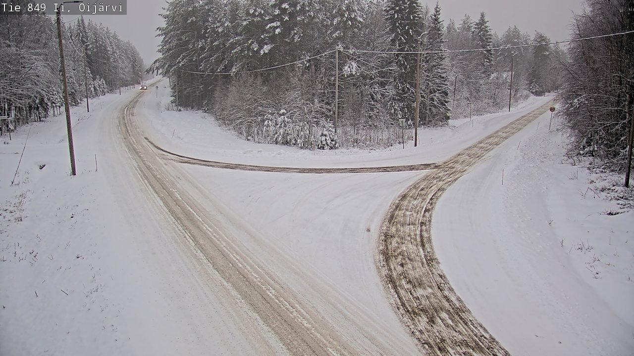 Weather Camera Image Väg 849 Ijo Oijärvi, Ii, Pohjois-Pohjanmaa