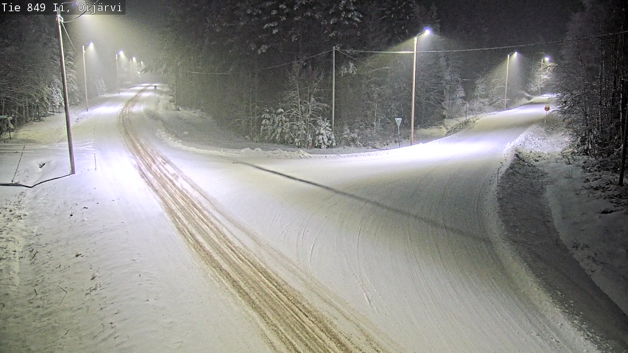 Weather Camera Image Väg 849 Ijo Oijärvi, Ii, Pohjois-Pohjanmaa