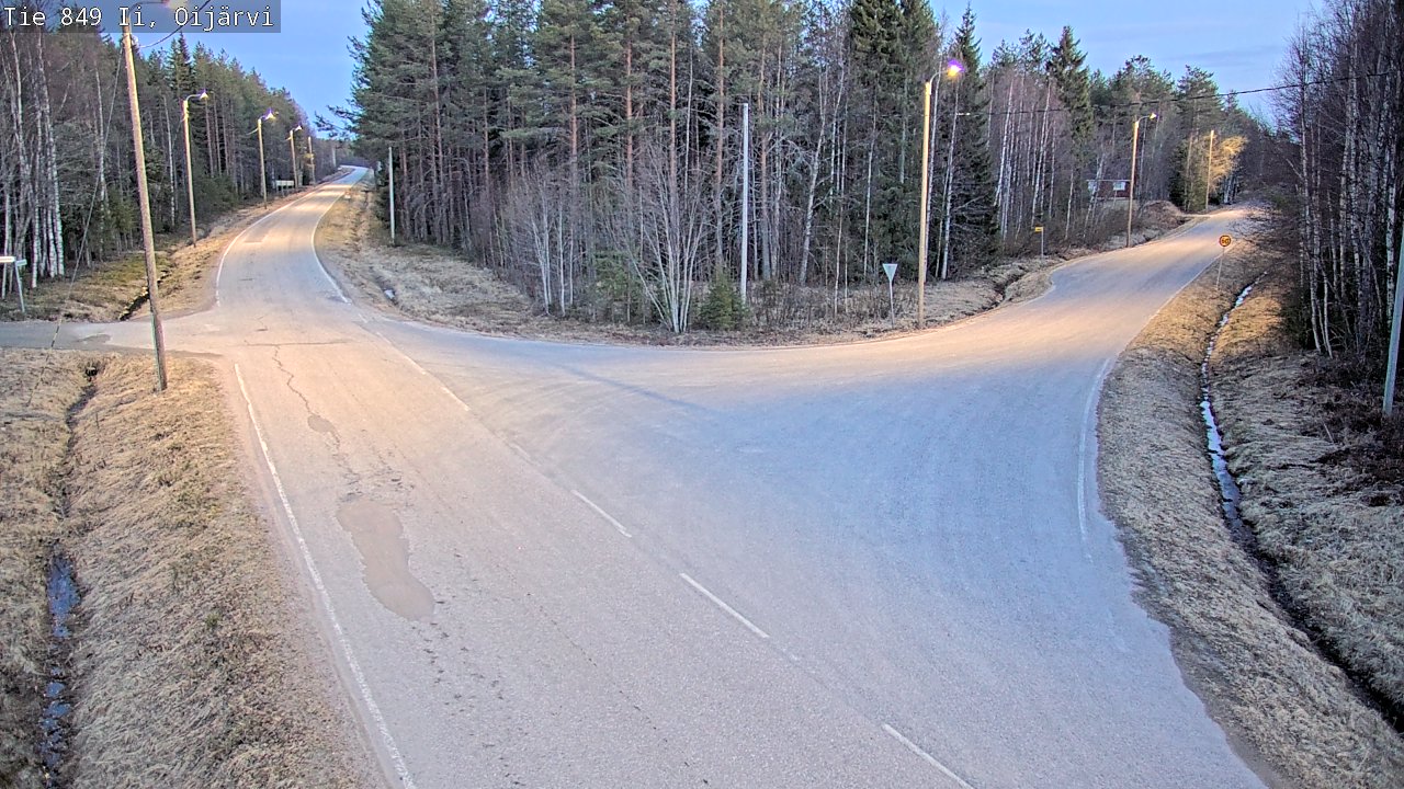 Weather Camera Image Road 849 Ii Oijärvi, Ii, Pohjois-Pohjanmaa