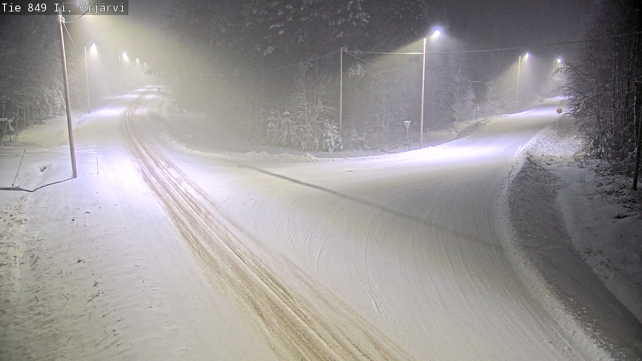 Weather Camera Image Väg 849 Ijo Oijärvi, Ii, Pohjois-Pohjanmaa