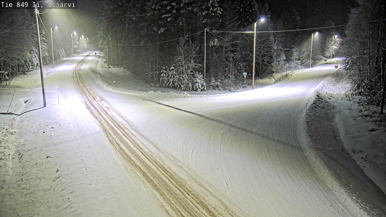 Weather Camera Image Väg 849 Ijo Oijärvi, Ii, Pohjois-Pohjanmaa