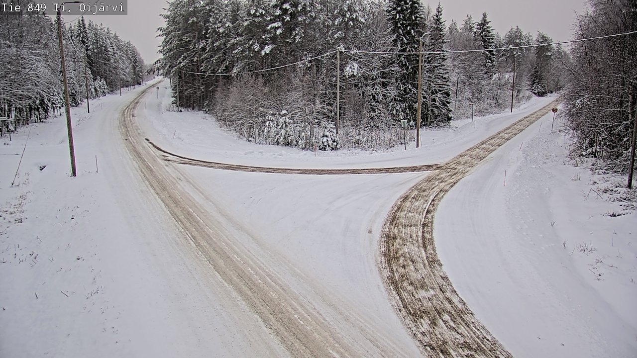 Weather Camera Image Väg 849 Ijo Oijärvi, Ii, Pohjois-Pohjanmaa