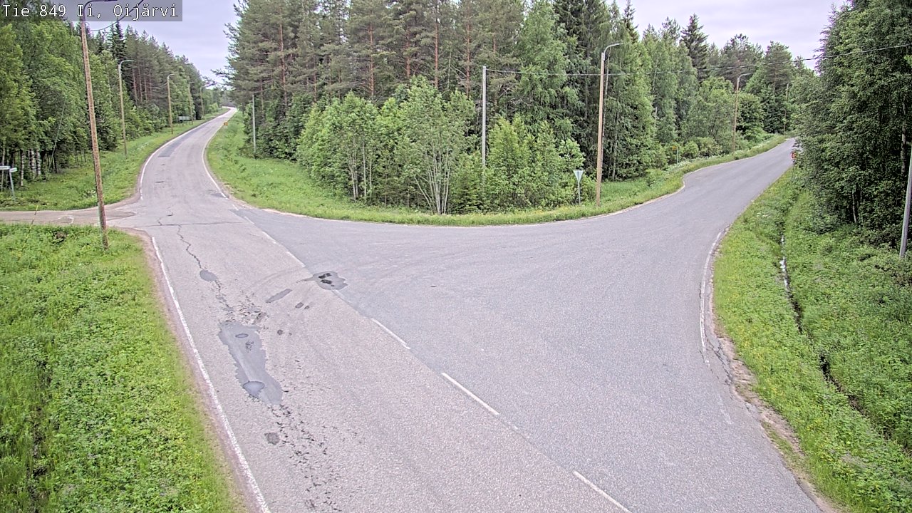 Weather Camera Image Road 849 Ii Oijärvi, Ii, Pohjois-Pohjanmaa
