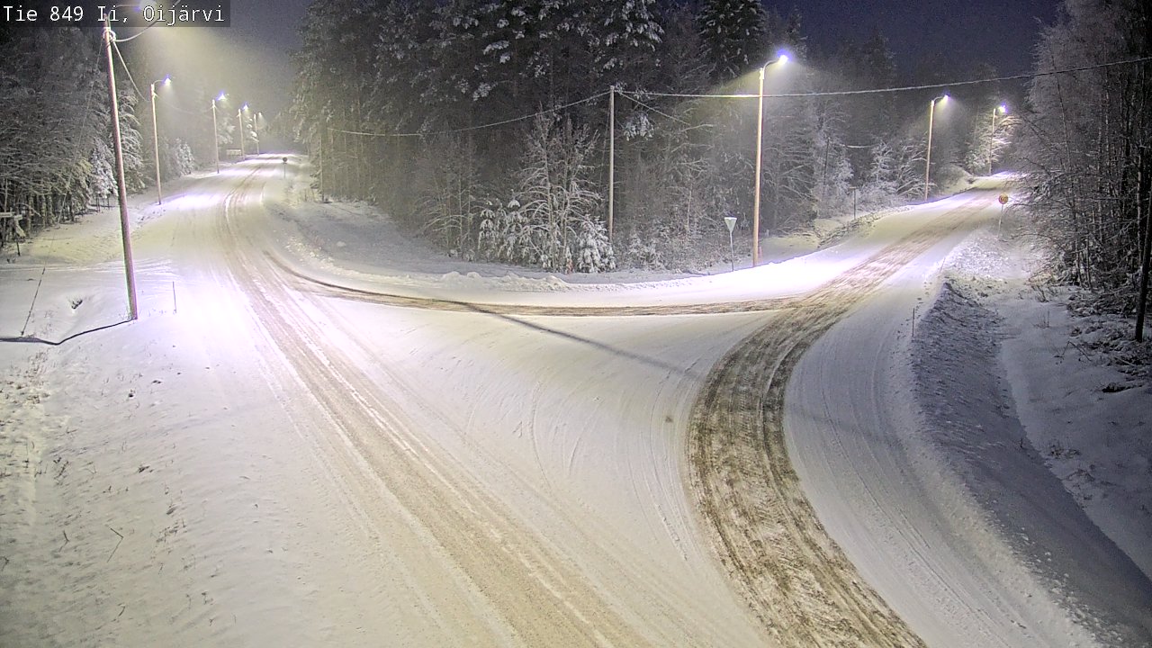 Weather Camera Image Road 849 Ii Oijärvi, Ii, Pohjois-Pohjanmaa