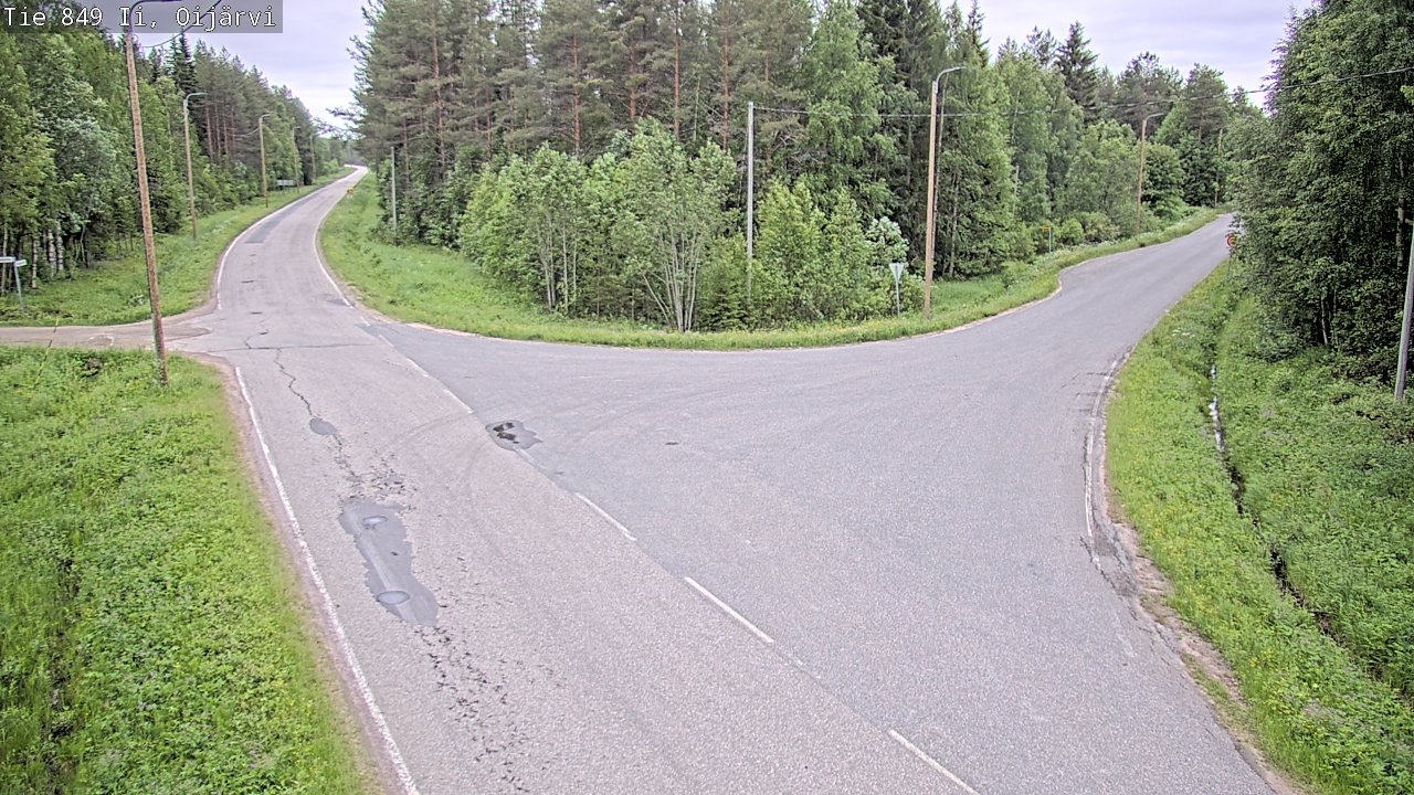 Weather Camera Image Road 849 Ii Oijärvi, Ii, Pohjois-Pohjanmaa