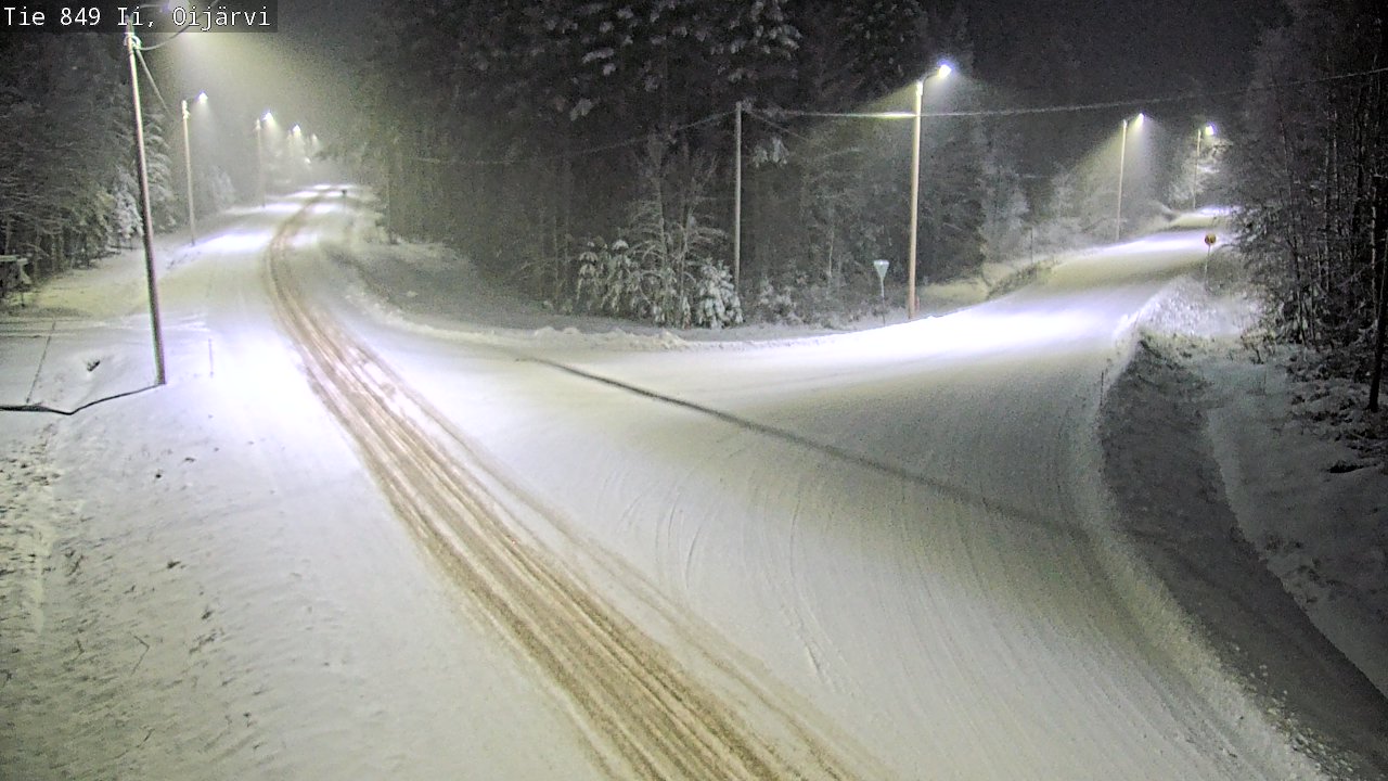 Weather Camera Image Väg 849 Ijo Oijärvi, Ii, Pohjois-Pohjanmaa