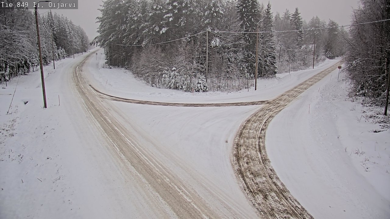 Weather Camera Image Väg 849 Ijo Oijärvi, Ii, Pohjois-Pohjanmaa