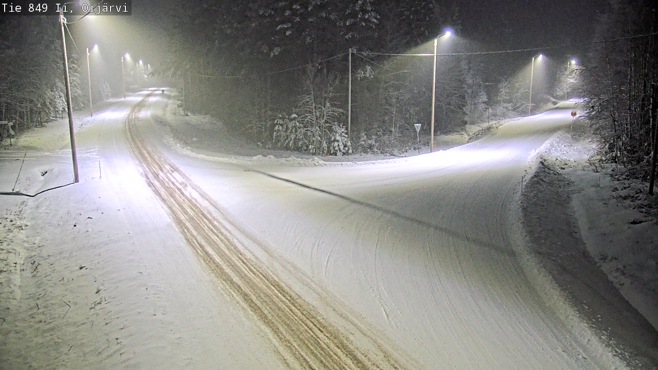 Weather Camera Image Väg 849 Ijo Oijärvi, Ii, Pohjois-Pohjanmaa