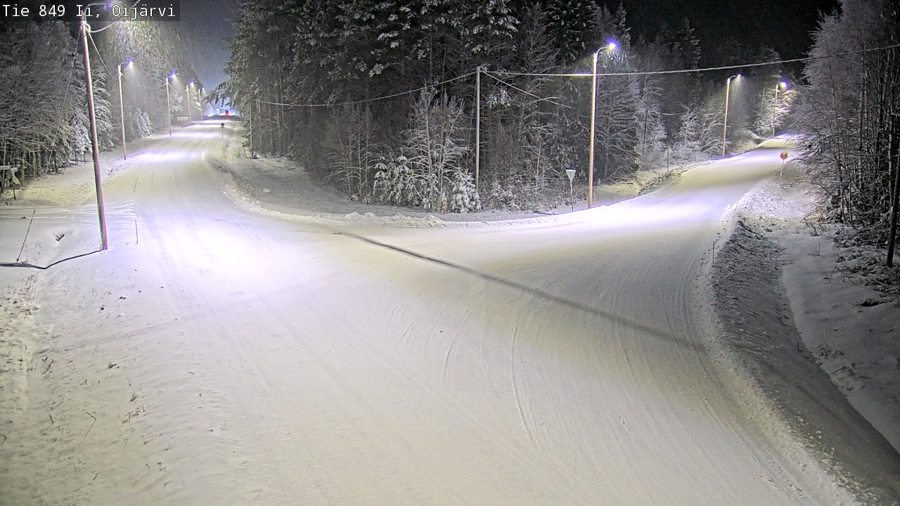 Weather Camera Image Väg 849 Ijo Oijärvi, Ii, Pohjois-Pohjanmaa