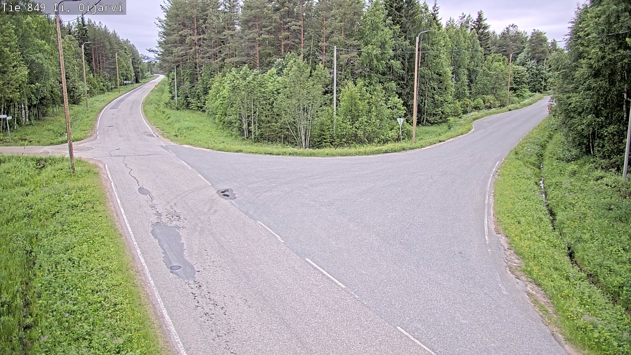 Weather Camera Image Väg 849 Ijo Oijärvi, Ii, Pohjois-Pohjanmaa