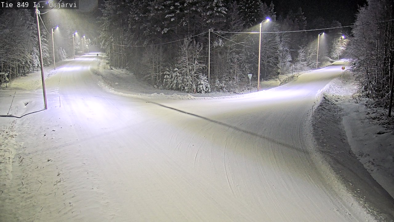 Weather Camera Image Väg 849 Ijo Oijärvi, Ii, Pohjois-Pohjanmaa