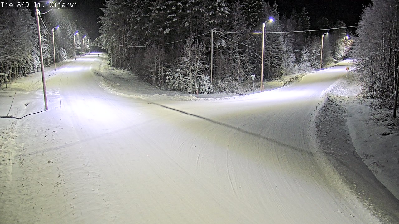 Weather Camera Image Väg 849 Ijo Oijärvi, Ii, Pohjois-Pohjanmaa