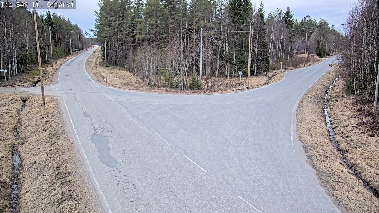 Weather Camera Image Väg 849 Ijo Oijärvi, Ii, Pohjois-Pohjanmaa